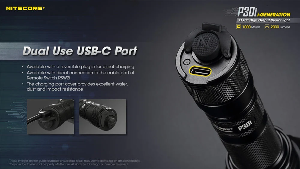 Nitecore P30i 2000 Lumen 1093 Yard Long Throw Flashlight - Image 5