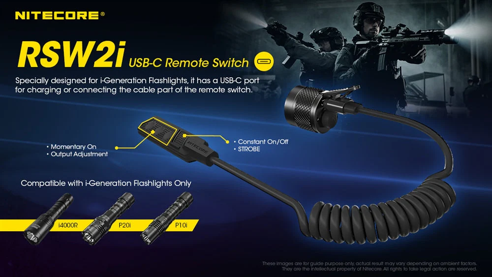 Nitecore RSW2i Remote Pressure Switch for P10i, P20iX, p23i P30i SRT6i - Image 2