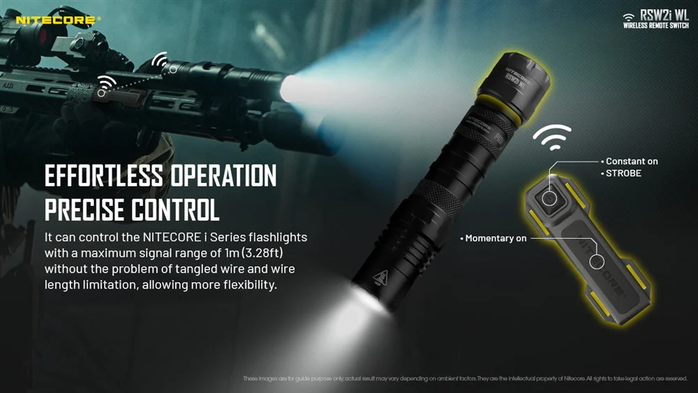 Nitecore RSW2i WL Remote Pressure Switch for P10iX P20iX P10i P20i P23i P30i P35i - Image 3