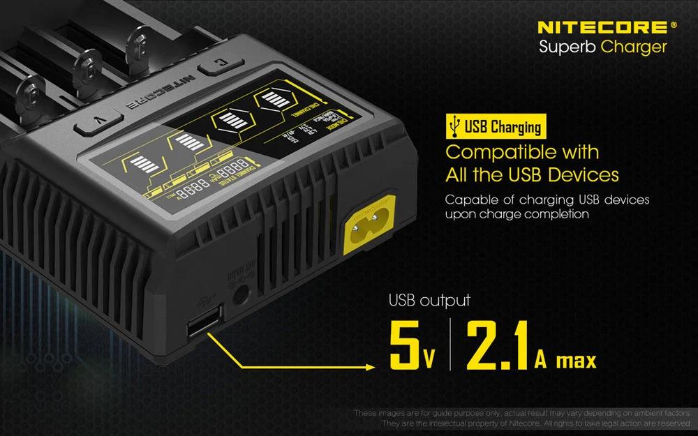 Nitecore SC4 4-Slot Fast Universal Charger for 18650 17650 17670, RCR123A 16340 14500 AA AAA C D - Image 10