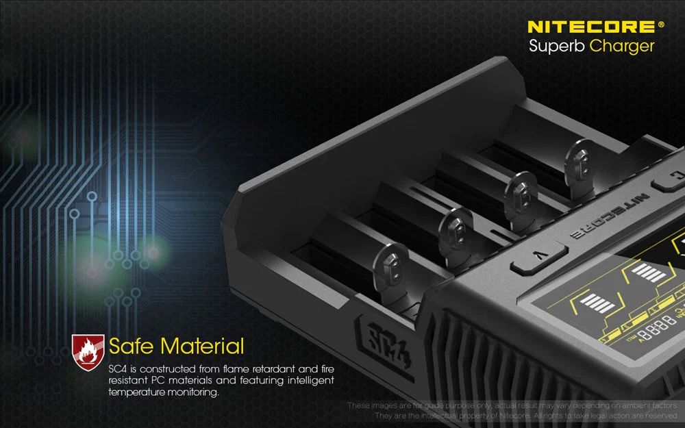 Nitecore SC4 4-Slot Fast Universal Charger for 18650 17650 17670, RCR123A 16340 14500 AA AAA C D - Image 11