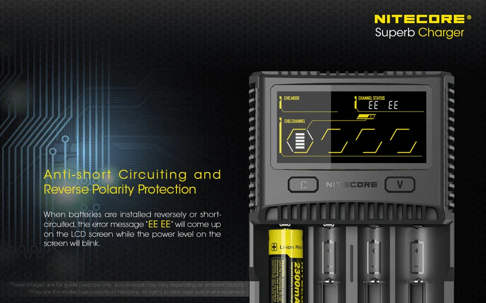 Nitecore SC4 4-Slot Fast Universal Charger for 18650 17650 17670, RCR123A 16340 14500 AA AAA C D - Image 5