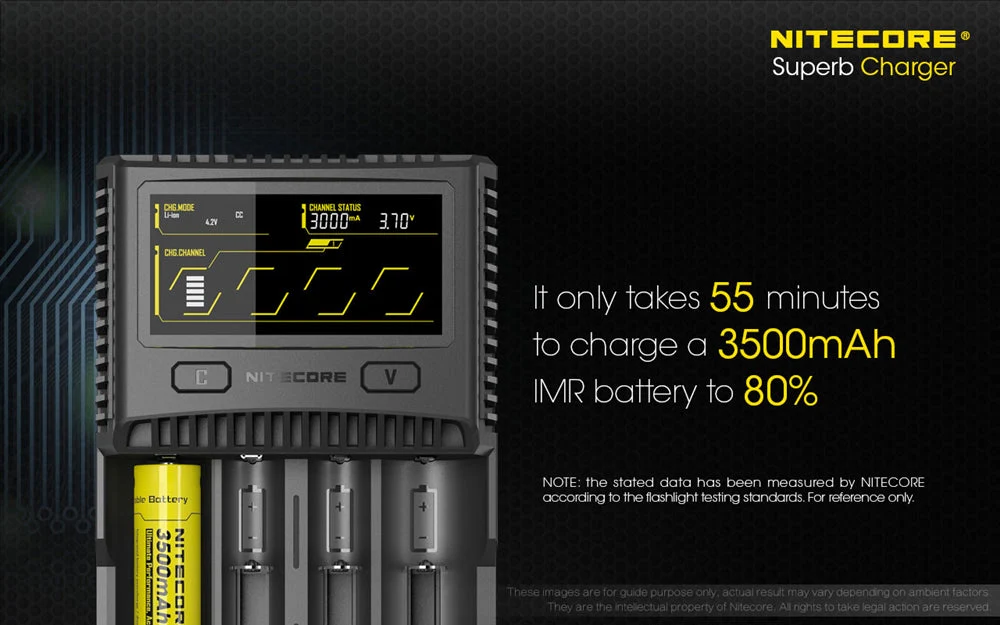 Nitecore SC4 4-Slot Fast Universal Charger for 18650 17650 17670, RCR123A 16340 14500 AA AAA C D - Image 7