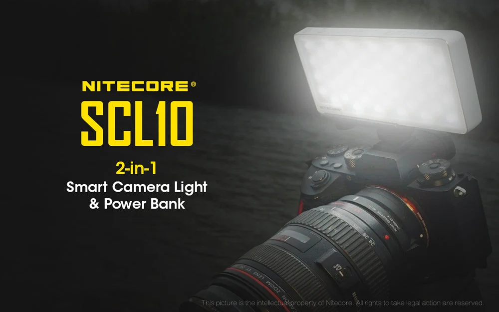 Nitecore SCL10 2-in-1 Smart Camera Light and Power Bank - Image 2