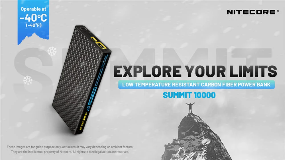 NITECORE Summit 10000 10,000mAh Power Bank for Low Temperatures - Image 2