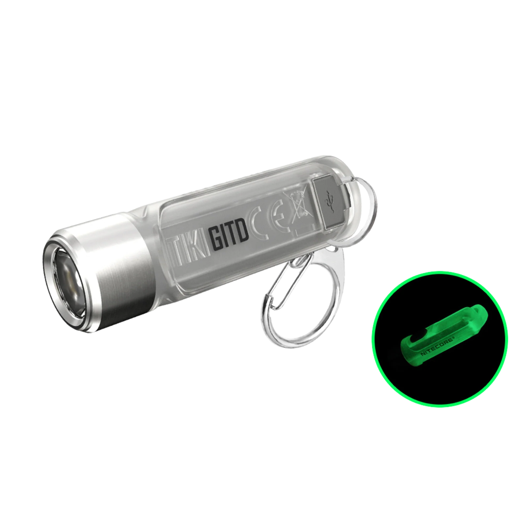 Nitecore TIKI 300 Lumen USB-C Rechargeable Keychain Flashlight - Image 4