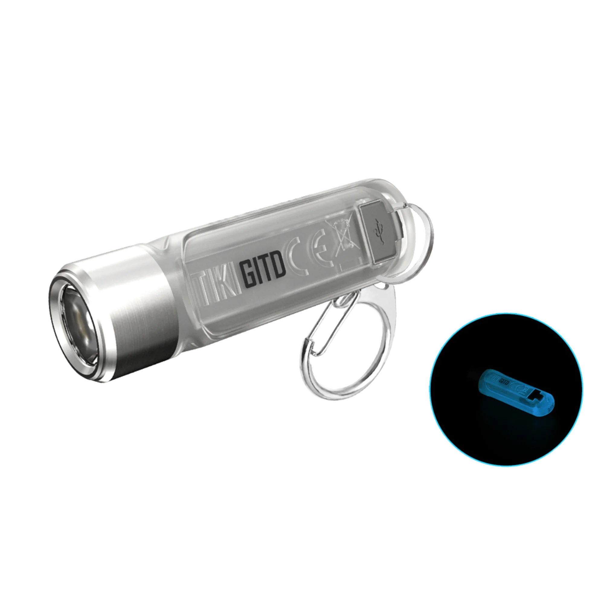 Nitecore TIKI 300 Lumen USB-C Rechargeable Keychain Flashlight - Image 5