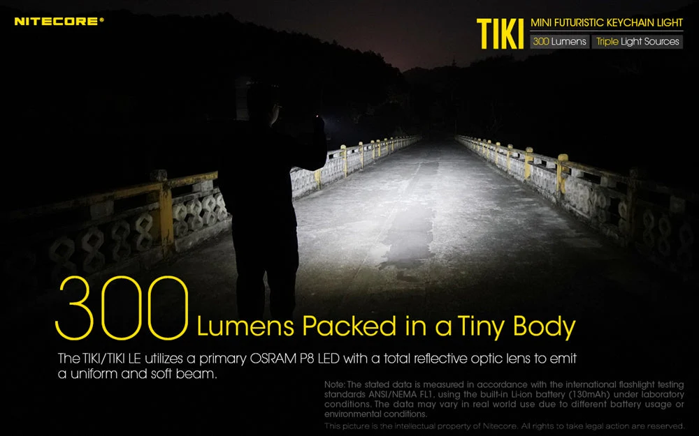 Nitecore TIKI 300 Lumen USB-C Rechargeable Keychain Flashlight - Image 7