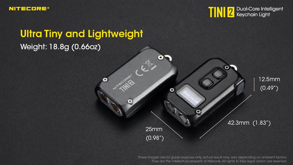 Nitecore TINI 2 500 Lumen USB-C Rechargeable Keychain Flashlight - Image 10