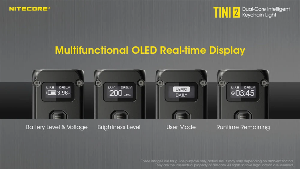 Nitecore TINI 2 500 Lumen USB-C Rechargeable Keychain Flashlight - Image 6