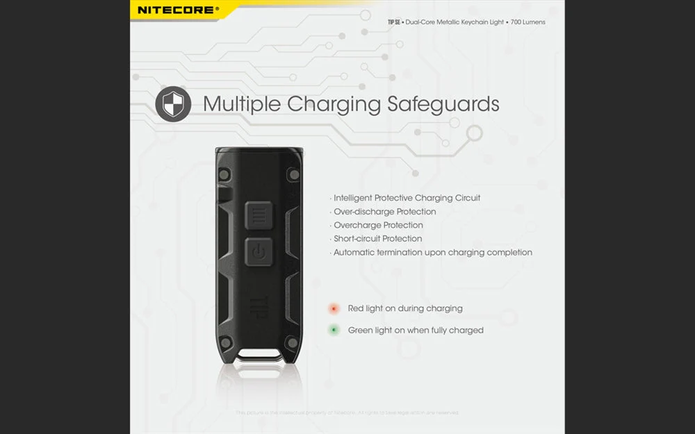 Nitecore TIP SE 700 Lumen Rechargeable Keychain EDC Flashlight - Image 10