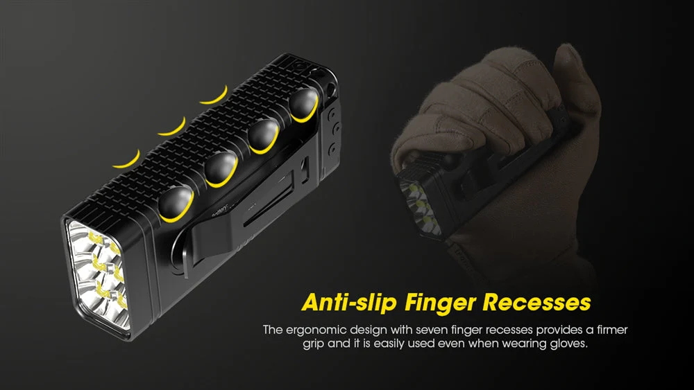 NITECORE TM12K 12,000 Lumen Rechargeable Flashlight - Image 4