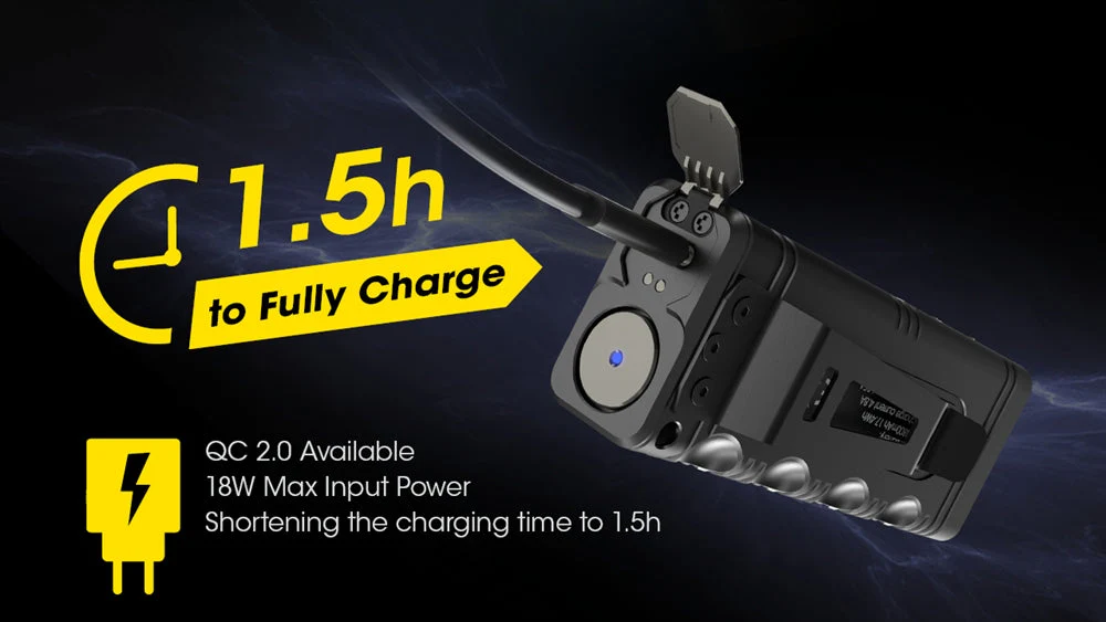 NITECORE TM12K 12,000 Lumen Rechargeable Flashlight - Image 5