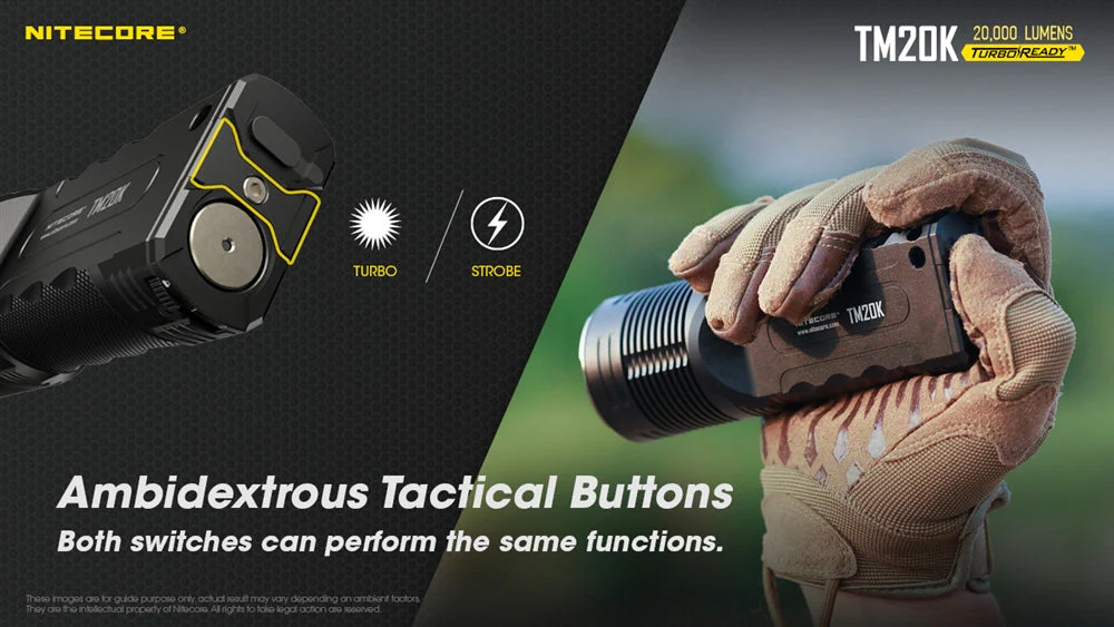 NITECORE TM20K 20,000 Lumen Rechargeable Flashlight - Image 3