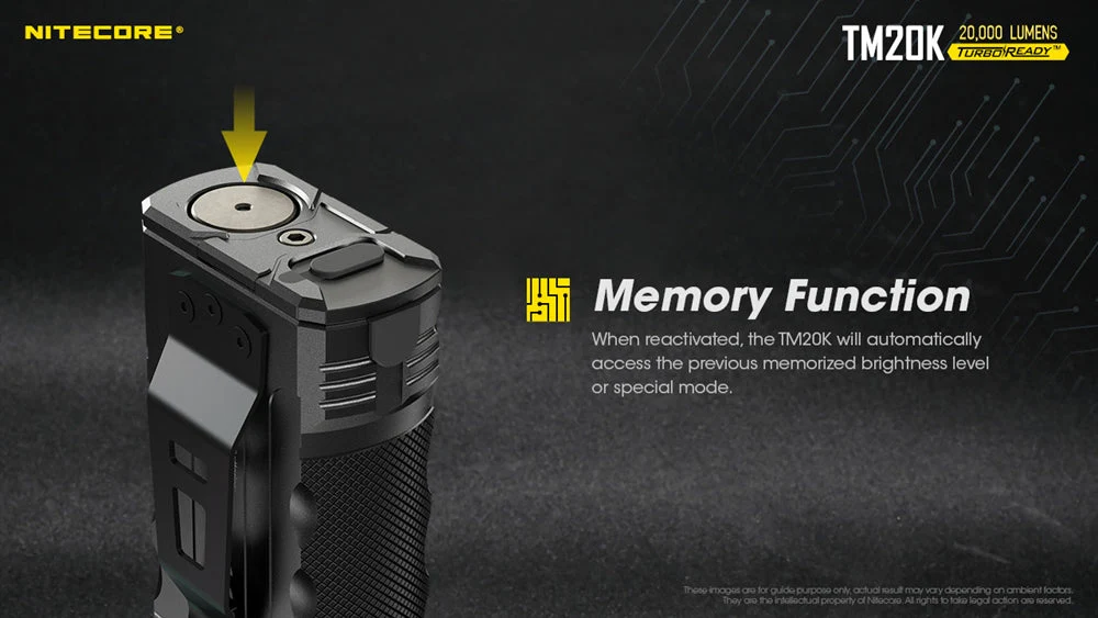 NITECORE TM20K 20,000 Lumen Rechargeable Flashlight - Image 6