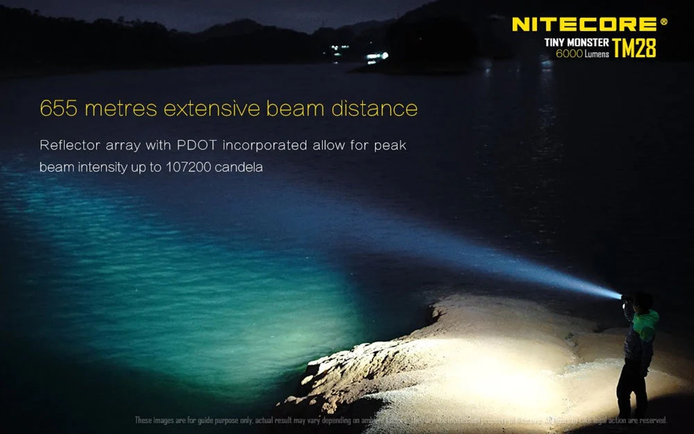 Nitecore TM28 6000 Lumen Rechargeable Flashlight - Image 4