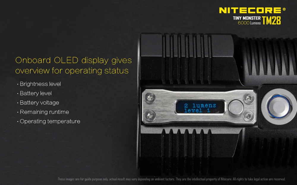 Nitecore TM28 6000 Lumen Rechargeable Flashlight - Image 5