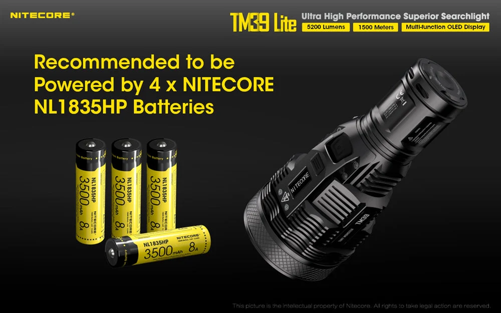 Nitecore TM39 Lite 5200 Lumen Long Throw Flashlight - Image 9