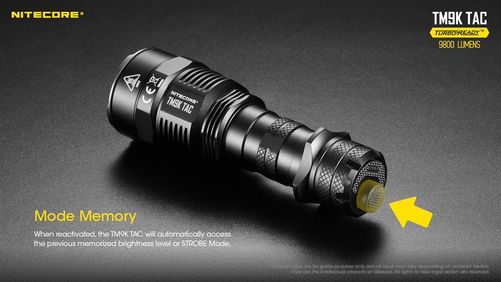 NITECORE TM9K TAC 9800 Lumen USB-C Rechargeable Flashlight - Image 7
