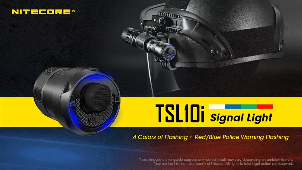 Nitecore TSL10i 4 Color Signal Light Tailcap for P10i, P10iX, P20i, P20iX and P30i Flashlights - Image 2