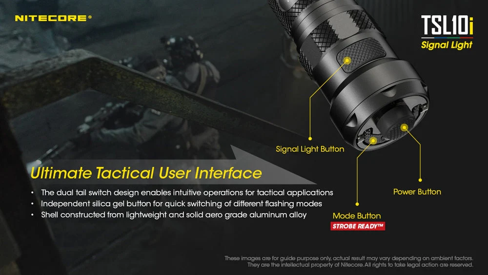 Nitecore TSL10i 4 Color Signal Light Tailcap for P10i, P10iX, P20i, P20iX and P30i Flashlights - Image 5