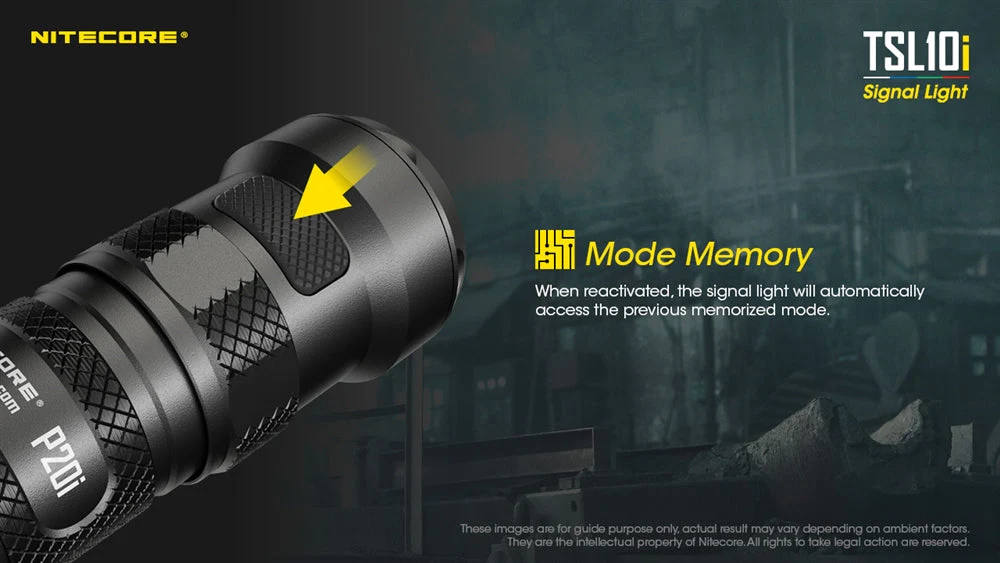 Nitecore TSL10i 4 Color Signal Light Tailcap for P10i, P10iX, P20i, P20iX and P30i Flashlights - Image 6