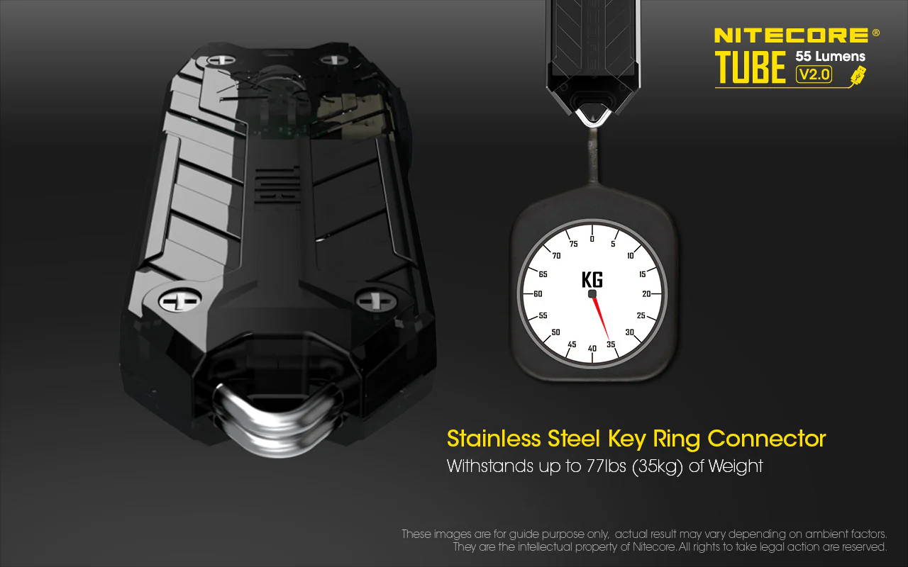 Nitecore TUBE v2 55 Lumen Rechargeable Keychain Flashlight - Image 20