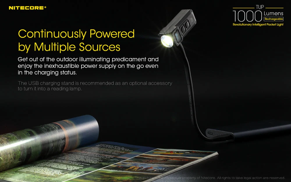 Nitecore TUP 1000 Lumen Rechargeable EDC Flashlight, Digital Display - Image 12