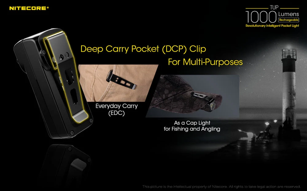 Nitecore TUP 1000 Lumen Rechargeable EDC Flashlight, Digital Display - Image 9