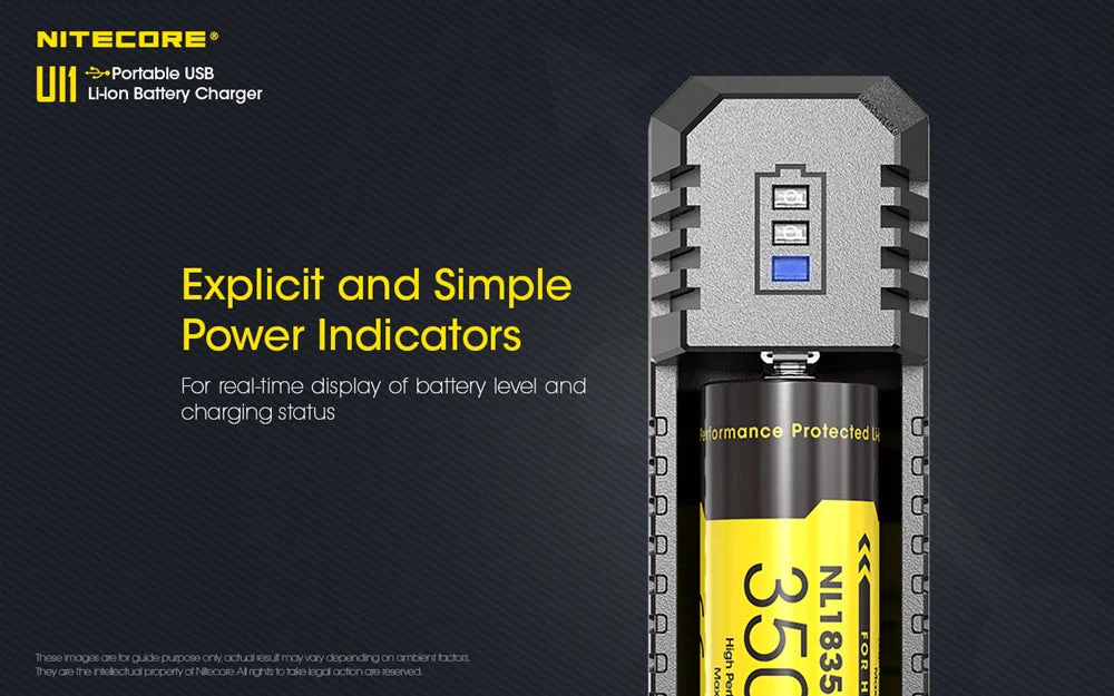 Nitecore UI1 USB-C Charger, for 18650, 21700, 18350, 20700 etc Batteries - Image 6