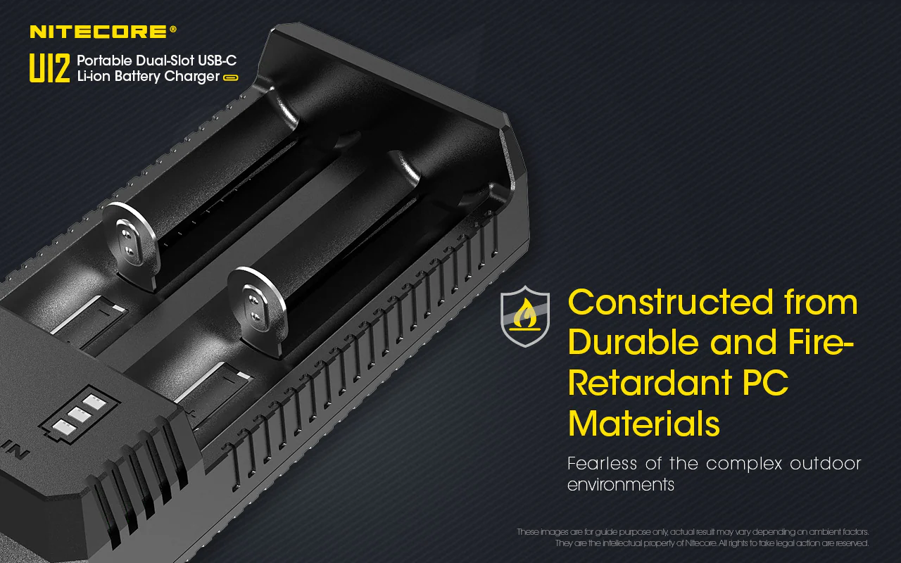 Nitecore UI2 Dual-Slot USB-C Charger, for 18650, 21700, 18350, 20700 Batteries - Image 10