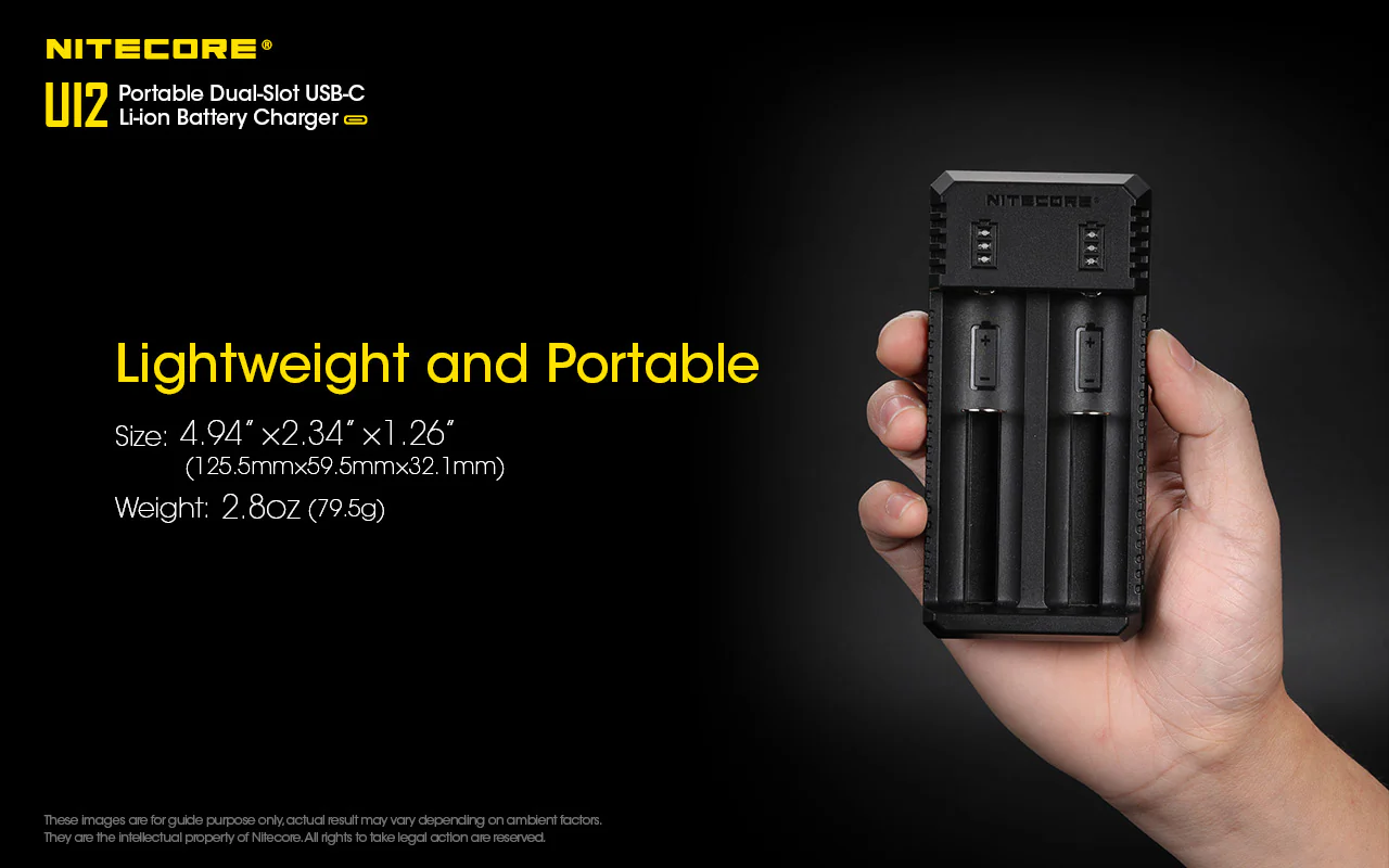 Nitecore UI2 Dual-Slot USB-C Charger, for 18650, 21700, 18350, 20700 Batteries - Image 12