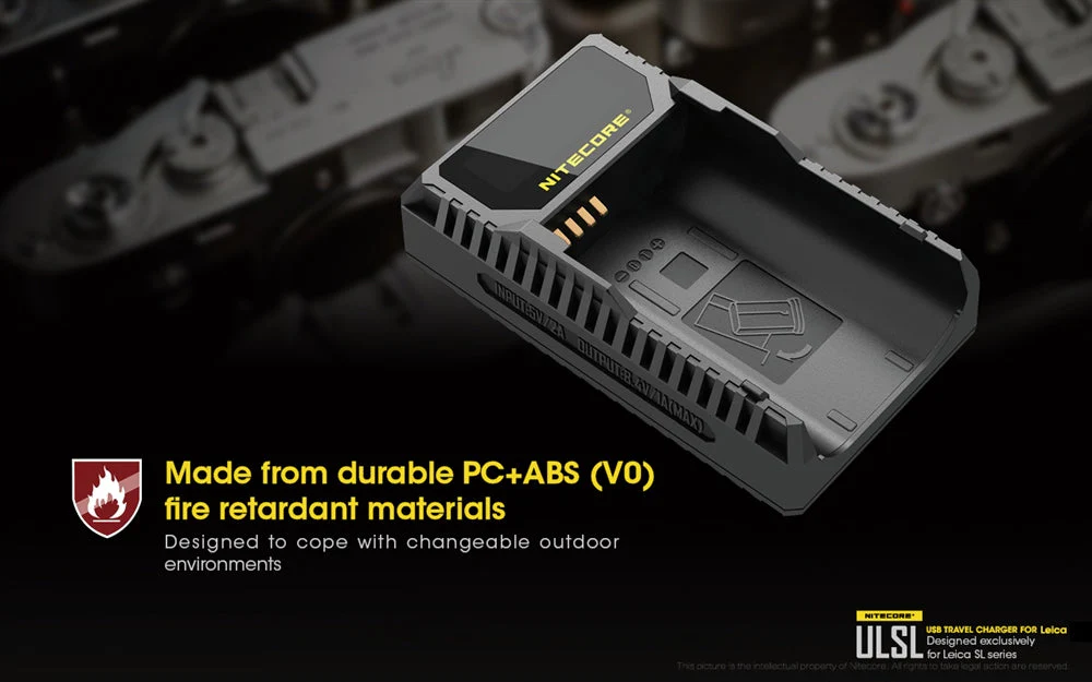 Nitecore ULSL USB Camera Charger for Leica SL Series BP-SCL4 Batteries - Image 10