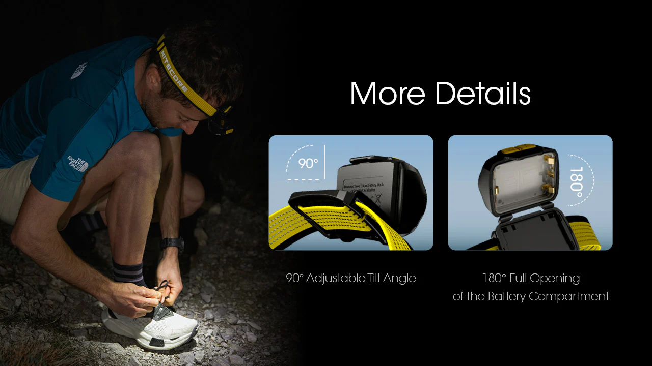 Nitecore UT27 Pro 800 lumen Rechargeable Running Headlamp - Includes Extra HLB-1500 Battery - Image 12
