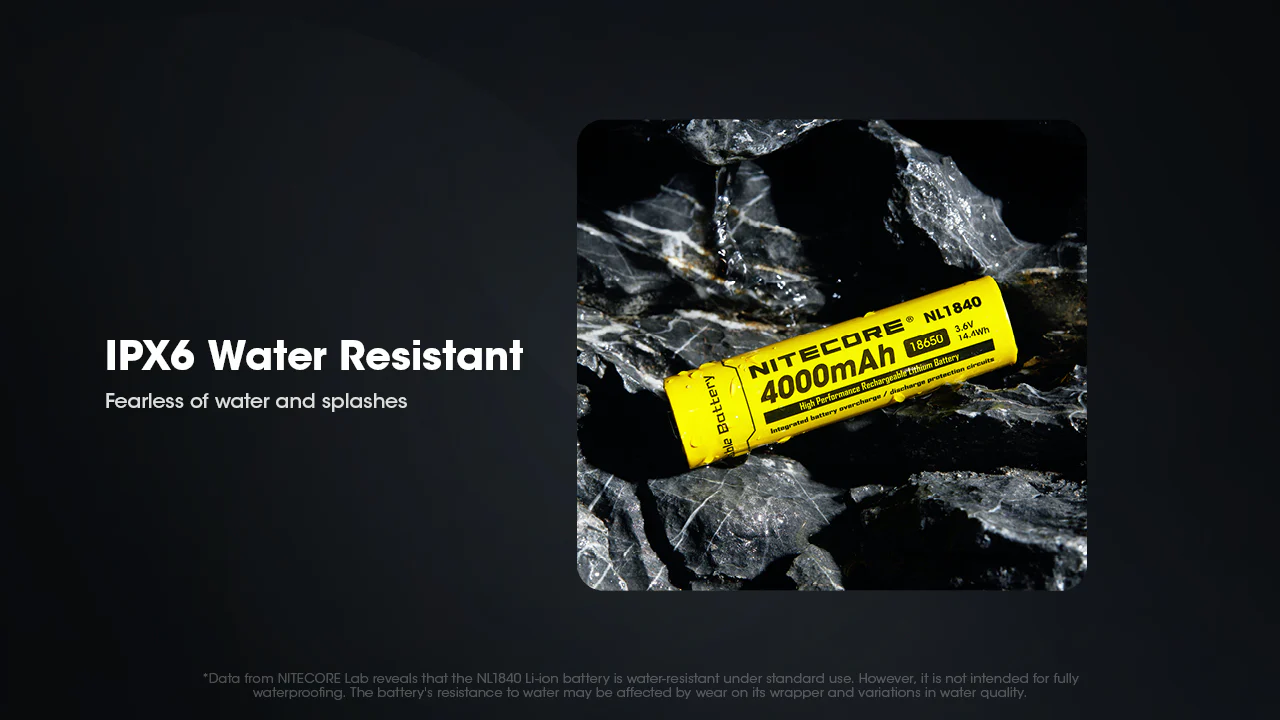 Nitecore NL1840 4000mAh Rechargeable 18650 Battery - Image 7