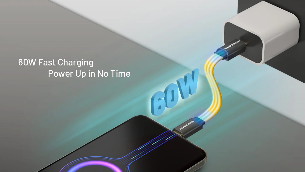 Nitecore NLink10 PD QC Fast Charging USB-C Cable with Gold-Plated Magnetic Connectors - Image 7
