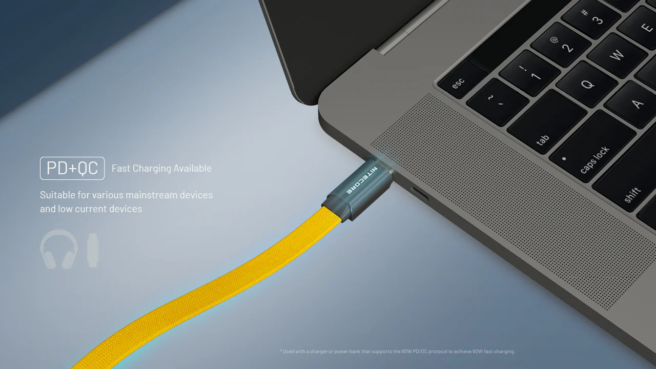 Nitecore NLink10 PD QC Fast Charging USB-C Cable with Gold-Plated Magnetic Connectors - Image 8