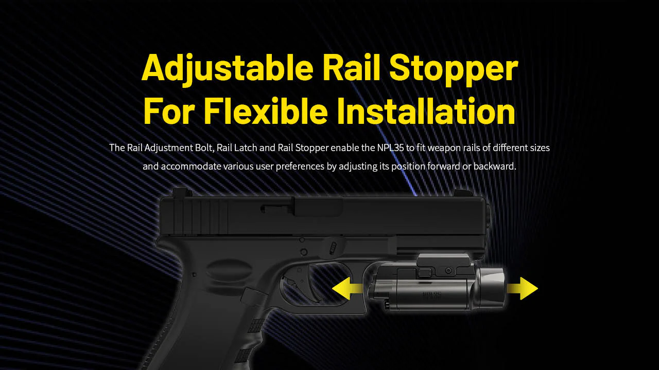 Nitecore NPL35 2000 Lumen Rechargeable Rail Mount Flashlight - Image 11
