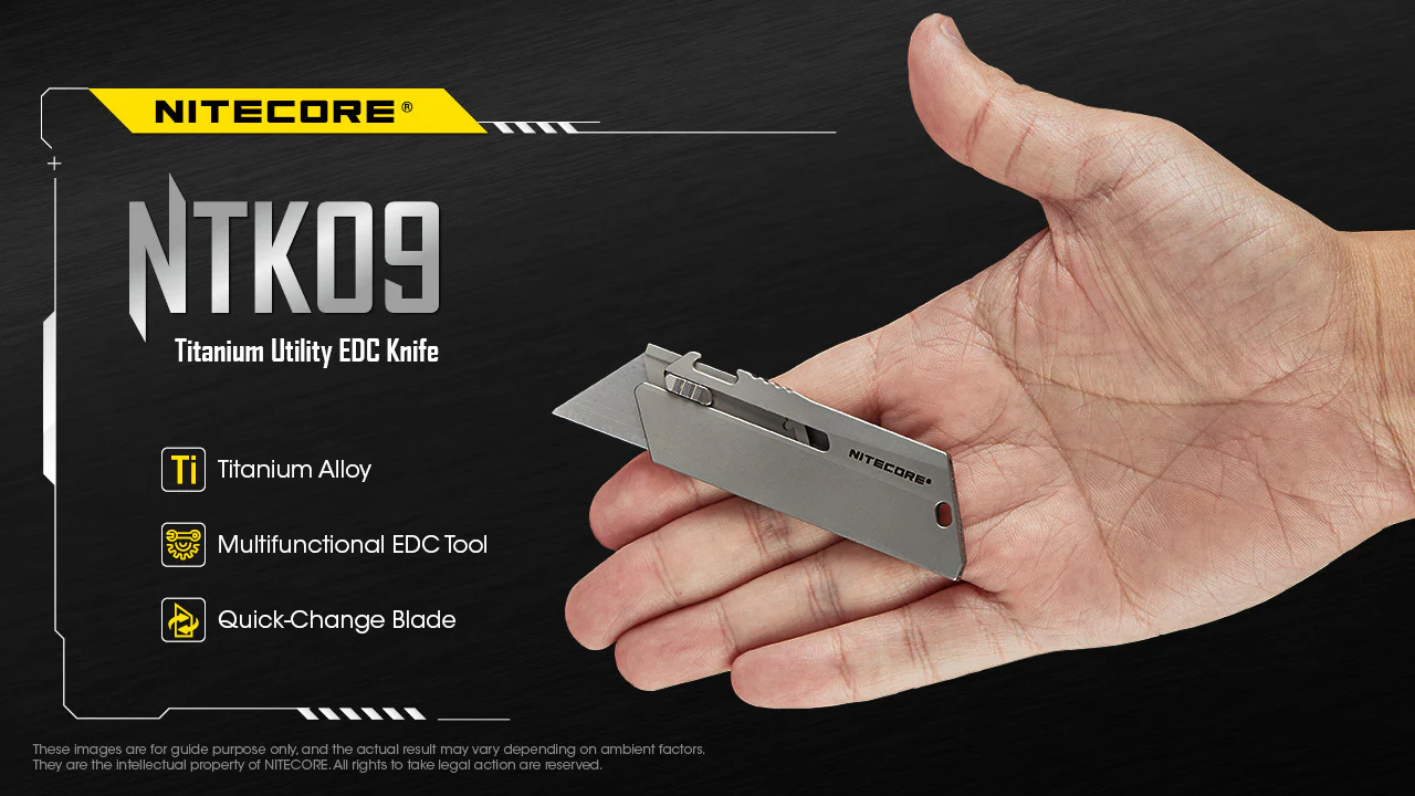 Nitecore NTK09 Titanium Utility EDC Knife - Image 2