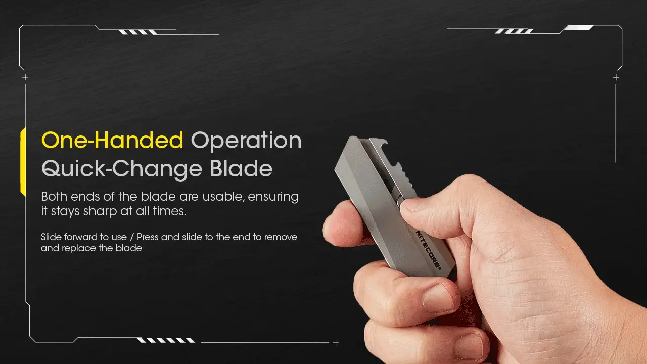 Nitecore NTK09 Titanium Utility EDC Knife - Image 4