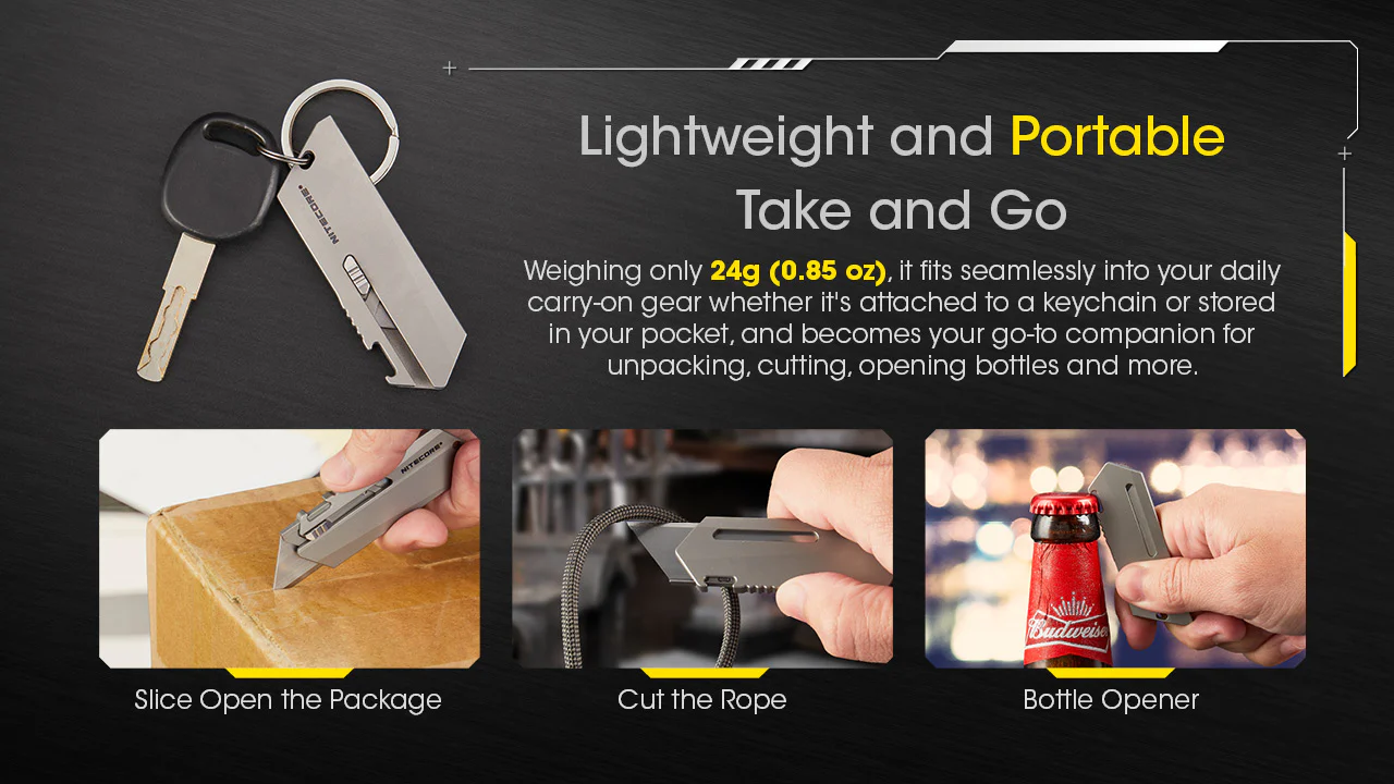 Nitecore NTK09 Titanium Utility EDC Knife - Image 5