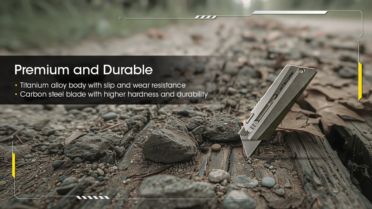 Nitecore NTK09 Titanium Utility EDC Knife - Image 6