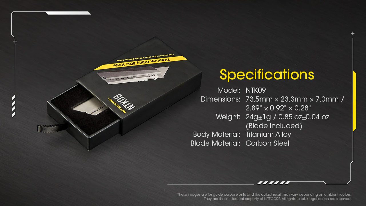 Nitecore NTK09 Titanium Utility EDC Knife - Image 8
