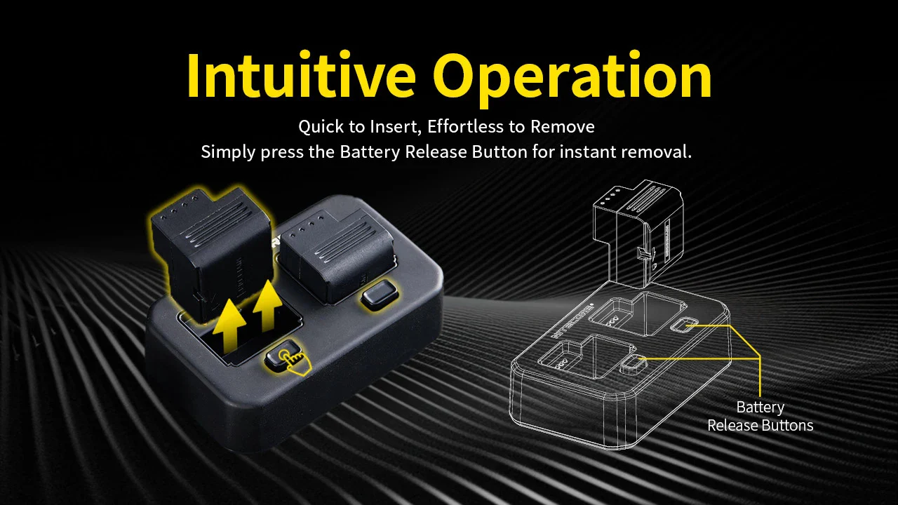 Nitecore PLC500 USB-C Dual-Slot Charger for the PLB500 Battery - Image 4