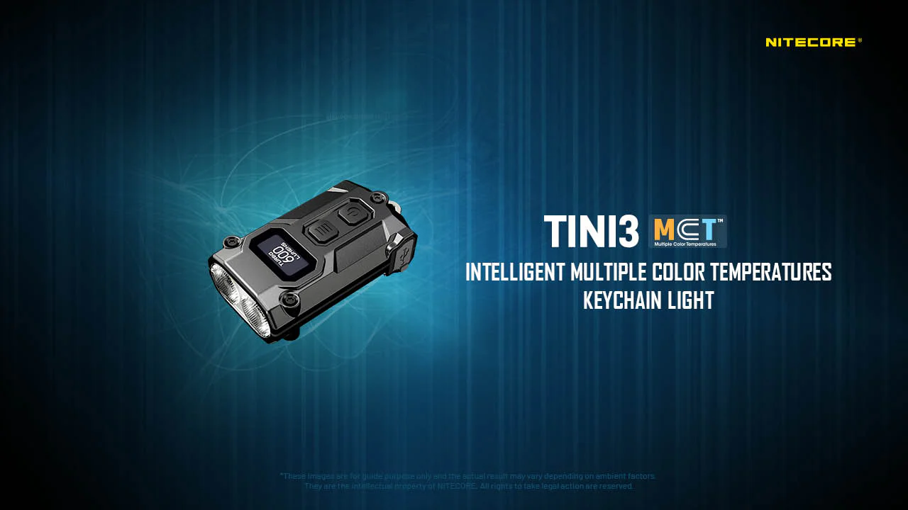 Nitecore TINI 3 600 Lumen Multi-Color Rechargeable Keychain Flashlight - Image 5