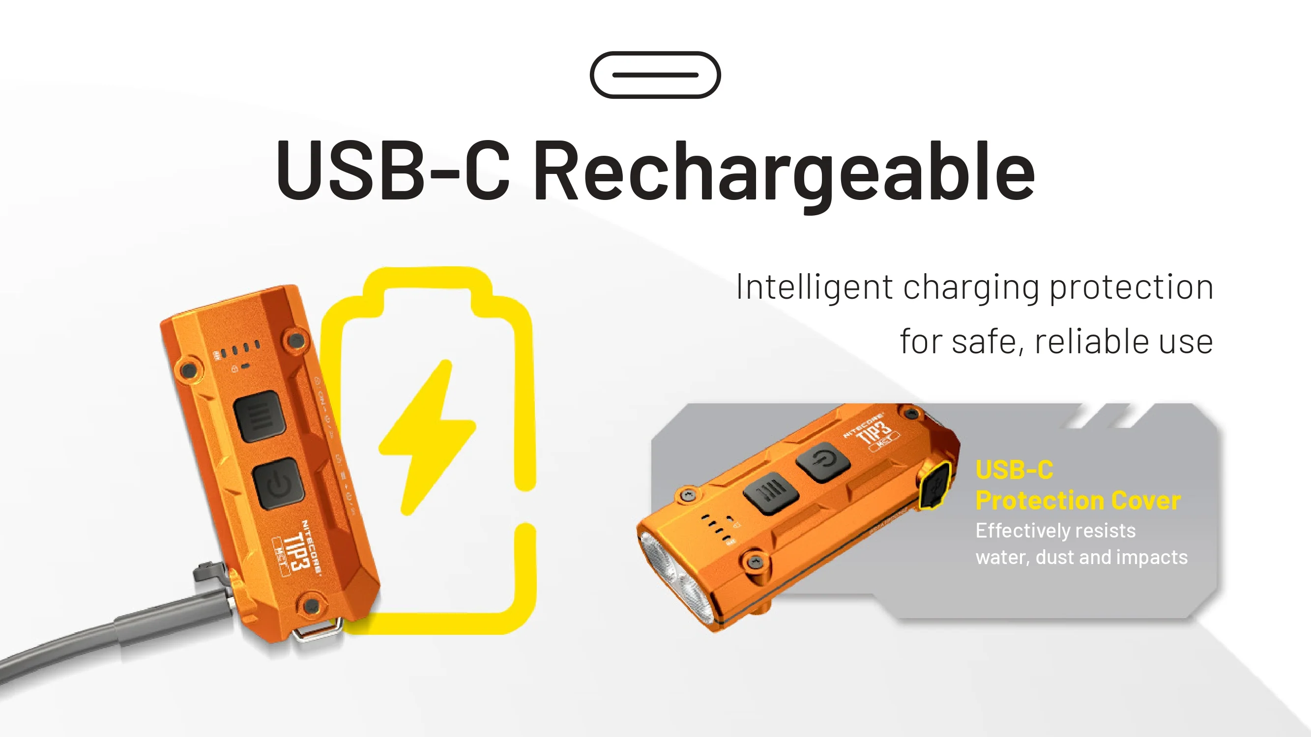 Nitecore TIP3 (TIP 3) 720 Lumen Rechargeable Keychain Flashlight - Image 13