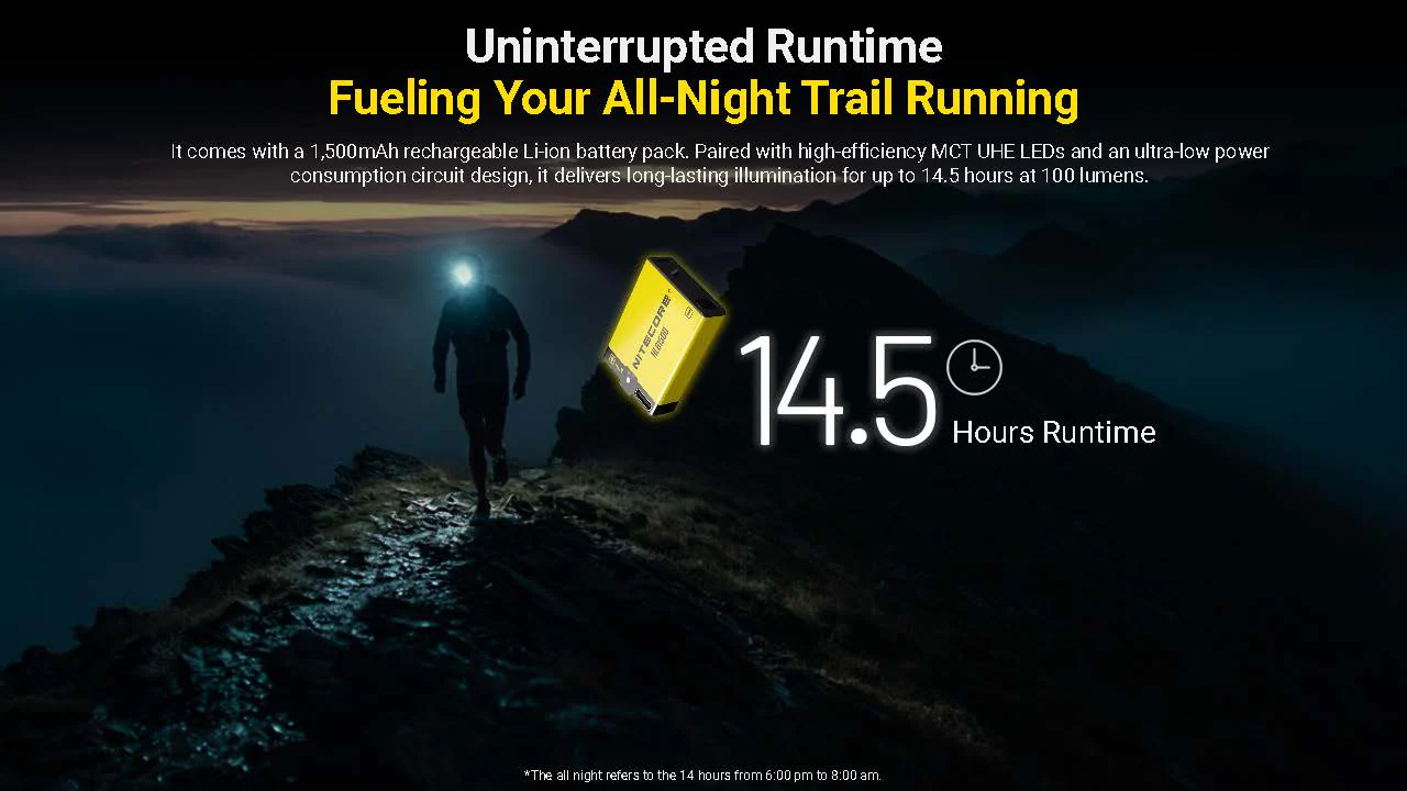 Nitecore UT27 MCT Pro 800 lumen 3 Color Temperatures Running Headlamp - Image 9